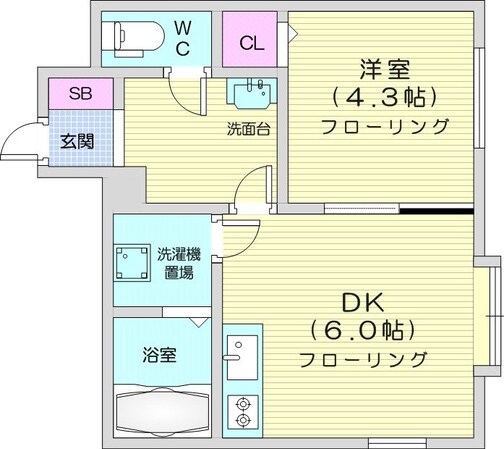 西２８丁目駅 徒歩3分 3階の物件間取画像